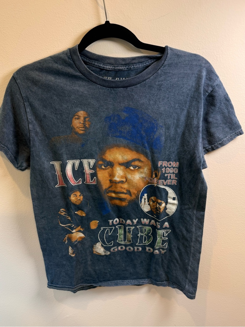 Ice Cube Today Was a Good Day Acid Wash Graphic T-Shirt Size Small